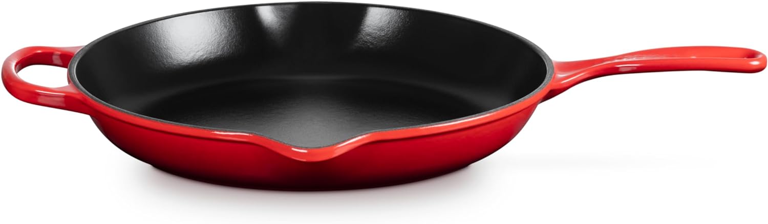 Le Creuset Enameled Cast Iron Signature Iron Handle Skillet, 11.75", Cerise