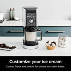 Ninja NC301 CREAMi Ice Cream Maker, for Gelato, Mix-ins, Milkshakes, Sorbet, Smoothie Bowls & More, 7 One-Touch Programs, with (2) Pint Containers & Lids, Compact Size, Perfect for Kids, Silver