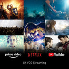 Panasonic Streaming Blu Ray DVD Player  4K Blu Ray Player with Dolby Vision and HDR10+ Ultra HD Premium Video Playback  Hi-Res Audio  Voice Assist - DP-UB820-K (Black)
