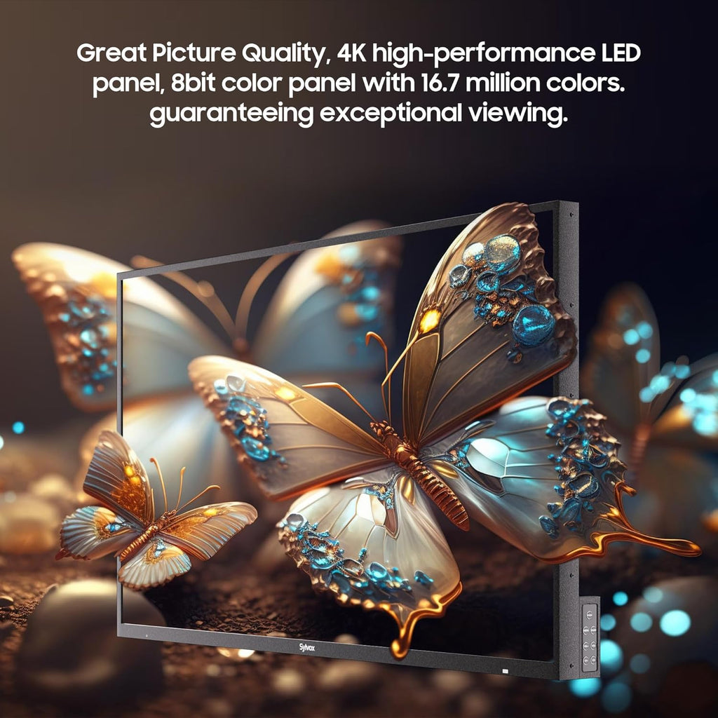 SYLVOX New 55” Outdoor Smart TV  Superior Waterproof Performance  Upgraded Matte Finish for Enhanced Anti-Glare Effect  Full Metal  with Dolby Atoms  2000nits  Full Sun Pool Pro 2.0+ Series