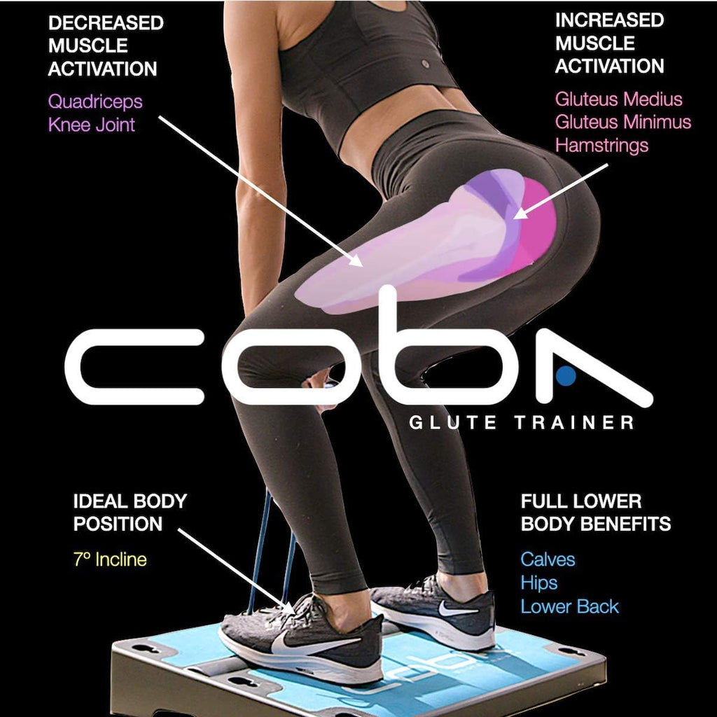CoBa GLUTE Trainer - Full Home Workout System, Core & Booty Exercise Machine, Resistance Band Full Body Trainer