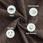MEETSKY Sectional Dogs Couch Covers, 2 Pieces Sofa Cover for L Shape, Washable Couch Cover for 3-4 Cushion Couch Sofa Pet Friendly, Furniture Protector (XX-Large, 71"x118"+91"x134", Dark Chocolate)