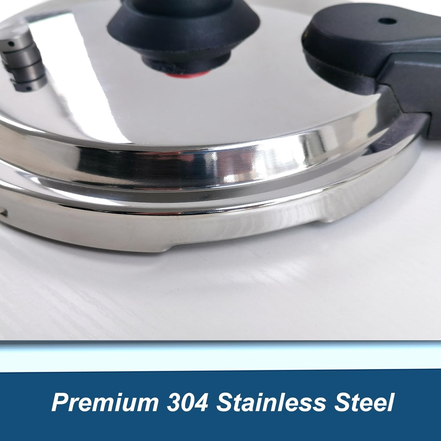 XINFU Heavy Duty 304 Stainless Steel Pressure Cooker 8.5 Quart, Serves 6-8, Standard and Fast Modes, Multi-Safety, Even-Heat Patented Base, Compatible with Gas, Electric, Ceramic and Induction Stoves