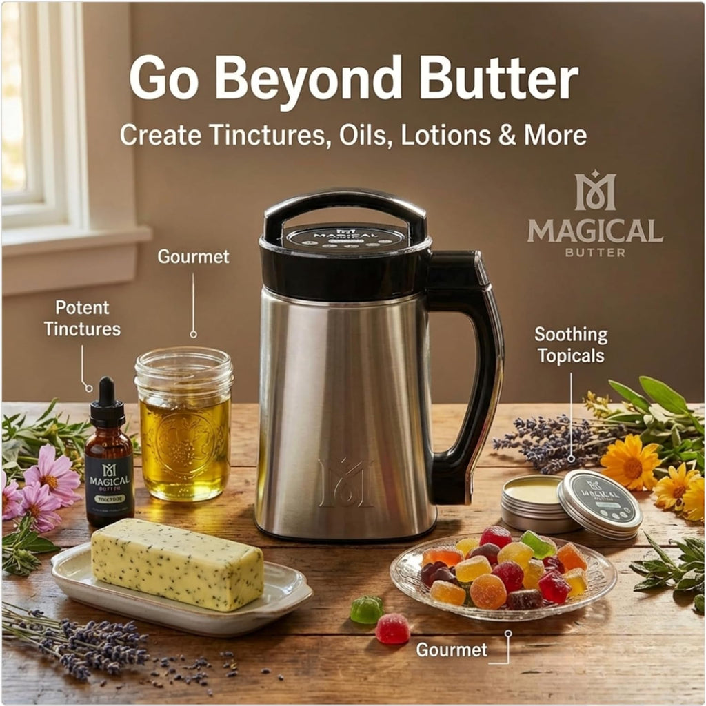 Magical Butter Machine & Gummy Maker Bundle – MB2E Infusion Machine with Gummy Maker – Complete Kit for Oils, Butters & Homemade Gummies