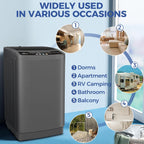 Nictemaw Portable Washing Machine 20Lbs Portable Washer Machine with Drain Pump, 2.8 Cu.ft Compact Washing Machine with 10 Programs 8 Water Levels Laundry Machine for Apartment, Home, Dorms, Rv