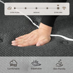 Extra Firm Queen Mattress, 14 Inch Queen Size Mattress,Memory Foam Hybrid with Extra Lumbar Support, Back Pain Relief&Cool Sleep, Firm Foam Encased Edge,Motion Isolation,Fiberglass-Free