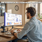 ZZA 32" Curved Gaming Monitor  4K UHD (3840 x 2160) VA Display  1500R Immersion  144Hz/160Hz Refresh Rate  Advanced Computer Screen  Supports AMD FreeSync Premium  120% sRGB Color Gamut HDMI 2.1/DP1.4