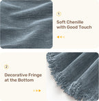 Sectional Couch Covers, 2 Pieces Washable L Shaped Couch Covers Sofa Blanket for Dogs Pet Friendly Sectional Sofa Slipcovers Furniture Covers,71"x 118"+ 71"x 118",(XX-Large,Dusty Blue)