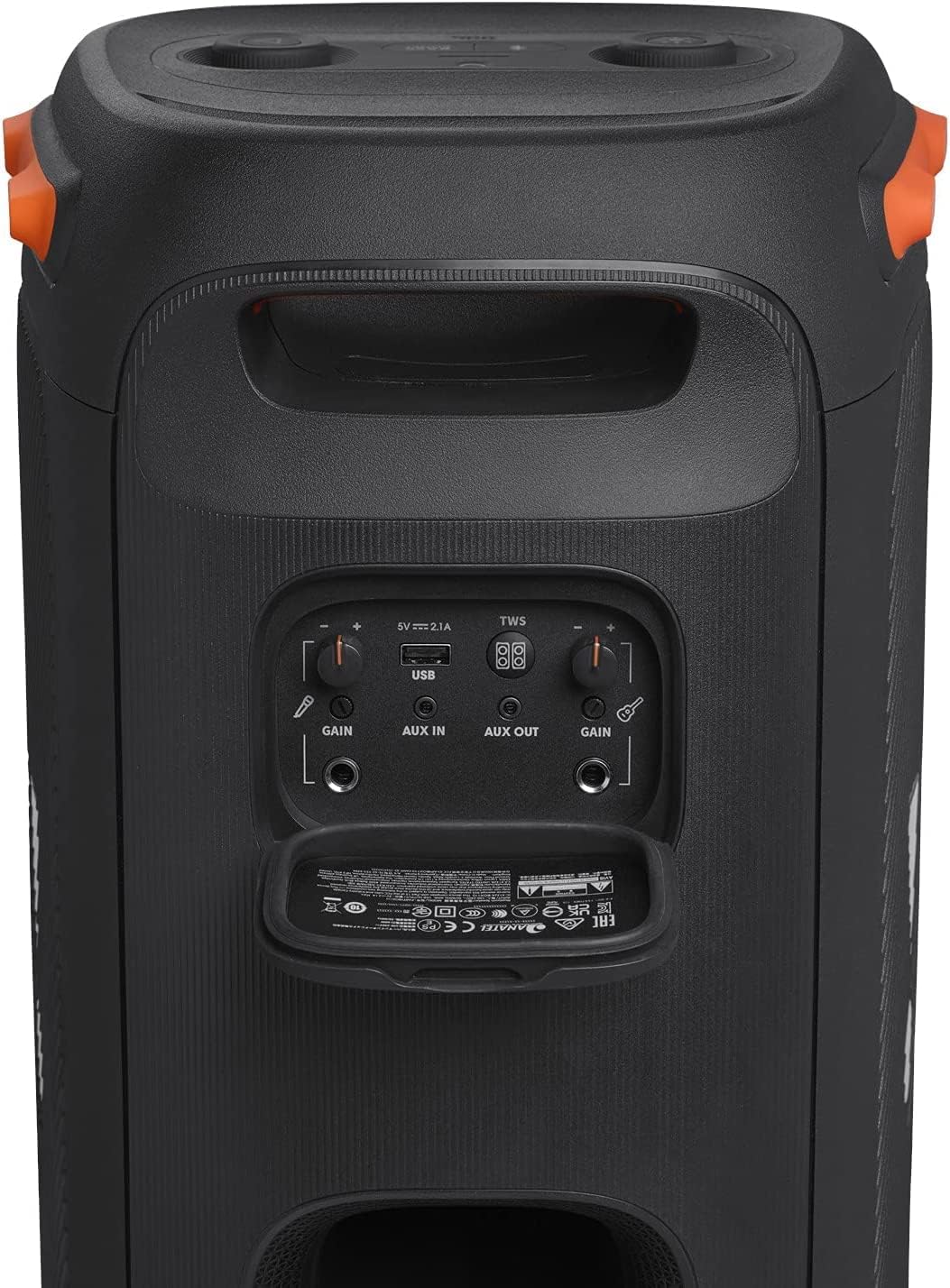 JBL PartyBox 110 - Portable Party Speaker with Built-in Lights  Powerful Sound and deep bass  Black