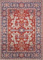 Keen Home Design 10x14 Rug - Machine Washable Area Rug with Non-Slip Backing, Ideal for Living Room, Dining Room, Bedroom - Vintage, Easy Clean, Durable, Low Pile Rug - (9'7" x 14')