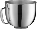 Cuisinart Stand Mixer, 12 Speed, 5.5 Quart Stainless Steel Bowl, Chef's Whisk, Mixing Paddle, Dough Hook, Splash Guard w/ Pour Spout, White Linen, SM-50, Manual