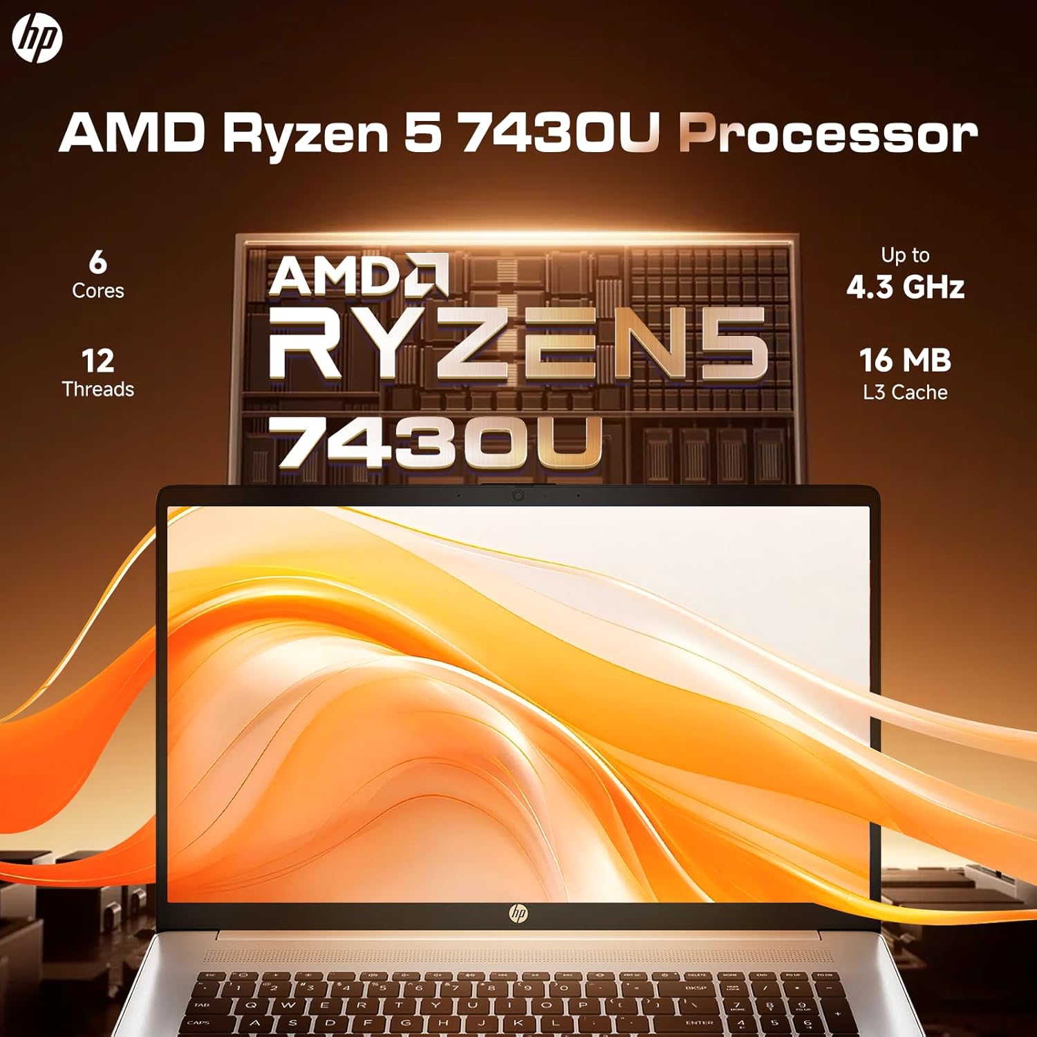 HP 2026 17 inch Touchscreen Laptop, Windows 11 Pro, Copilot AI, AMD Ryzen 5 7430U, 17.3" HD+ Anti-Glare Touch Screen, 32 GB RAM, 2 TB SSD, Fast Charge, HD Camera, Wi-Fi 6, Bluetooth 5.4, Accessories