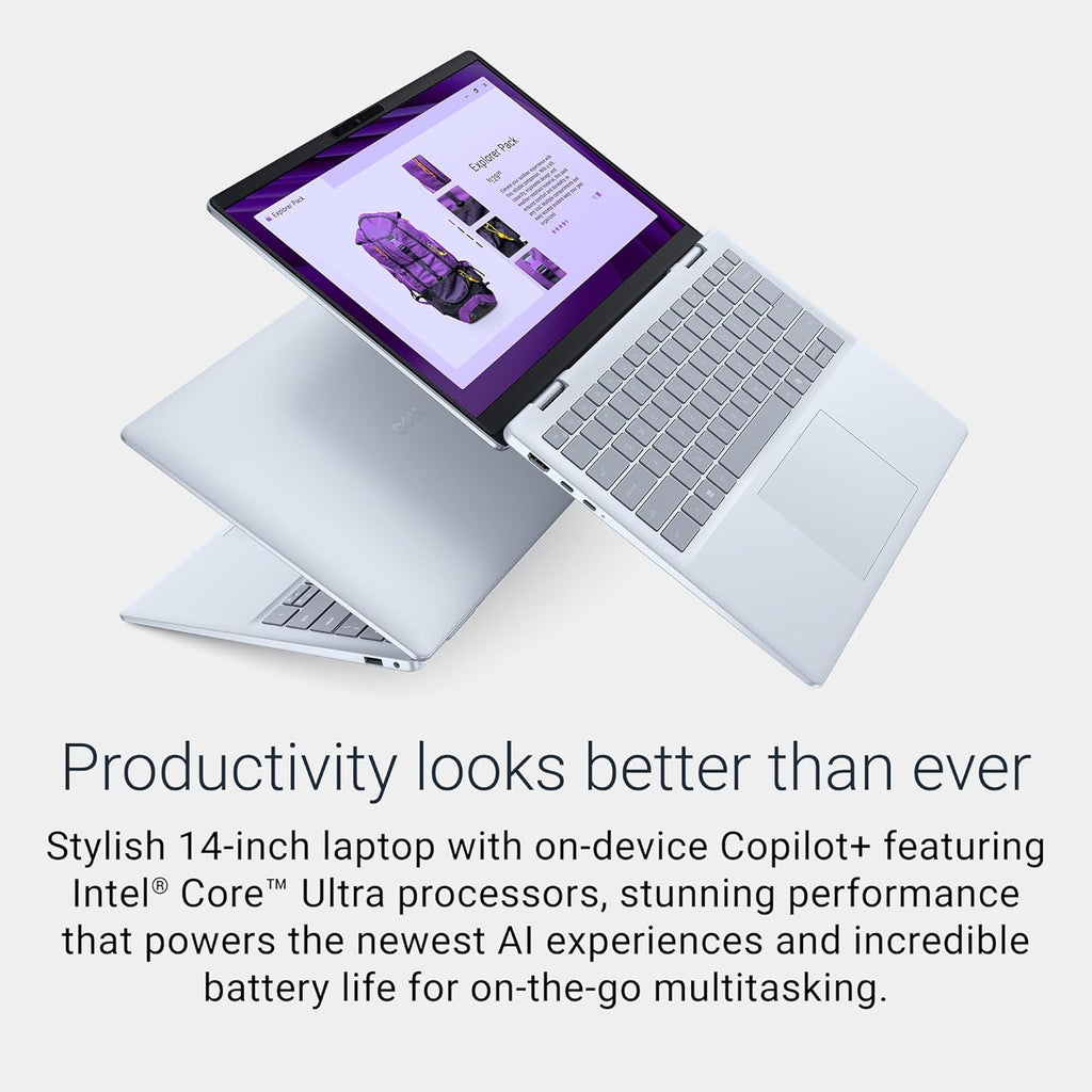 Dell 14 Plus Laptop DB14250-14-inch 16:10 2.5K (2560x1600) Display  Intel Core Ultra 7-258V  32GB LPDDR5X RAM  1TB SSD  Intel Arc Graphics  Backlit Copilot Key Keyboard  Windows 11 Home