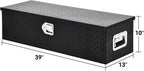 YITAMOTOR 39 Inch Truck Bed Tool Boxes Heavy Duty Aluminum with Sliding Shelf,Diamond Plate ToolBox for Pick Up Truck RV Trailer, Chest Storage Organizer with Lock and Keys