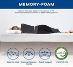 FDW | 10 Inch King Mattress | Medium Firm | Gel Memory Foam Mattress | White | Bed in a Box, CertiPUR-US Certified | Pressure Relief, Cooling Ventilated Foam | Washable Removable Cover