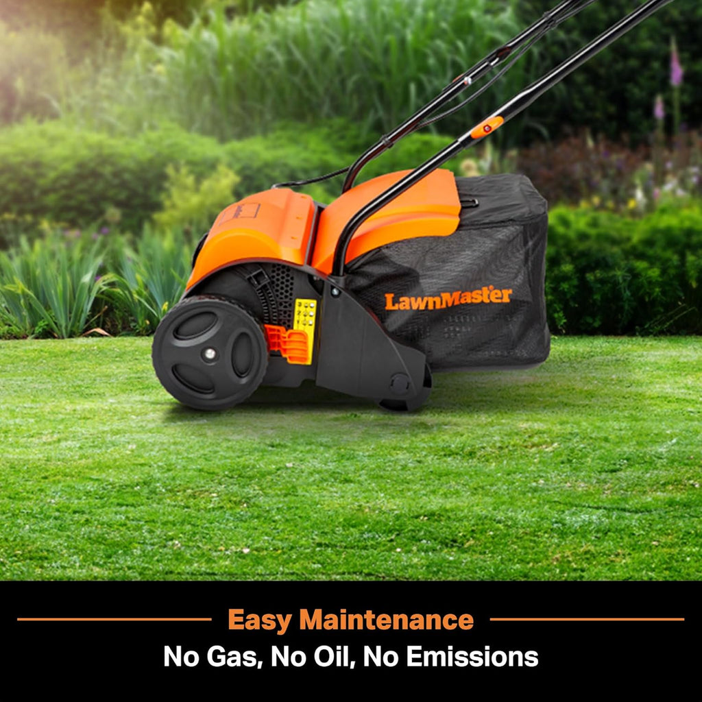 LawnMaster GV1212B Scarifier and Dethatcher 13-Inch 12AMP