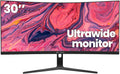 CRUA 30Inch Ultrawide Curved Monitor  21:9 FHD(2560x1080P) VA Computer Monitor  120% sRGB 100HZ 1500R PC Monitors Support FreeSync  Wall-Mounted  with HDMI/DP Display Port-Black
