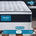 Queen Mattress, 12 Inches Pillow Top Hybrid Queen Mattress in a Bag, Memory Foam Pocket Spring Bed for Medium Firm Support