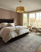 Loloi Chris Loves Julia Jules Collection JUL-08 Emerald/Antique Ivory 8'-6'' x 11'-6'', .13" Pile Height, Area Rug