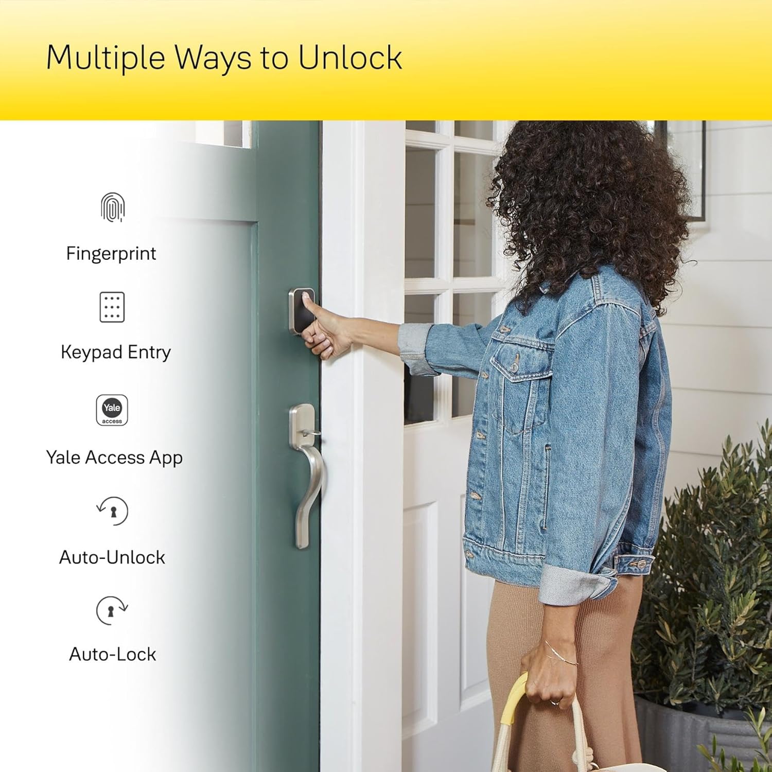 Yale Security Assure Lock 2 Touch Deadbolt  Black Suede Keyed Smart Entry Door Lock with Wi-Fi Connected Keypad and Fingerprint Scanner for Code Entry and Remote Access  YRD410-F-WF1-BSP