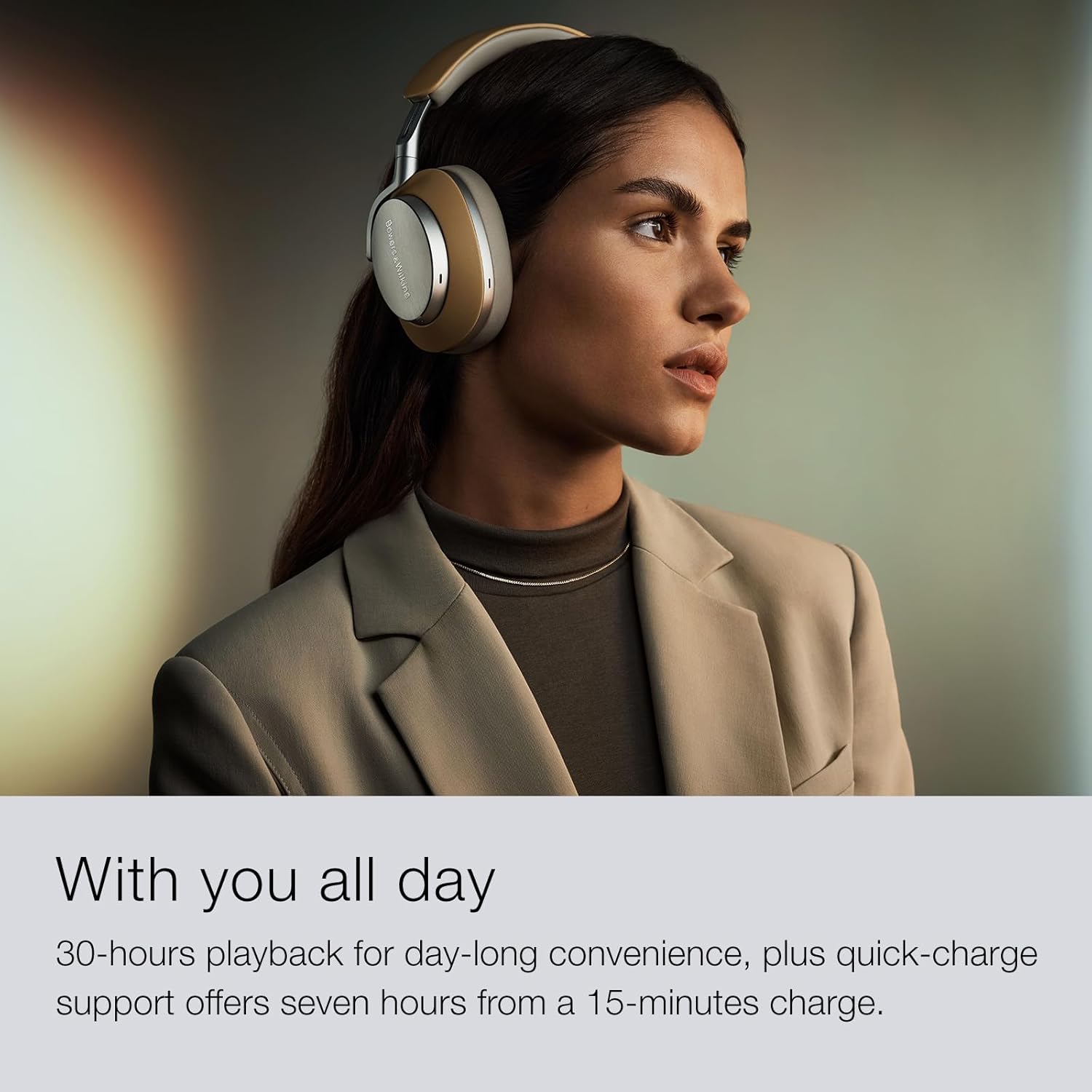 Bowers & Wilkins Limited Edition Px8 Over-Ear Bluetooth Headphones  Advanced Active Noise Cancellation Wireless Headphones  Luxurious Materials  30-Hr Battery Life  15-Min Quick Charging  Dark Forest