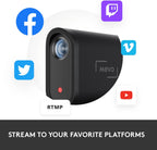 Logitech for Creators Mevo Start 3-Pack Wireless Live Streaming Cameras  for Multi-Camera HD Video App Control and Stream via Smartphone or Wi-Fi