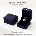 Iefil Easter Gifts for Women Wife - 925 Sterling Silver Birthstone Necklace, Anniversary Birthday Gifts for Women, Jewelry Gifts for Her Wife Mom Daughter