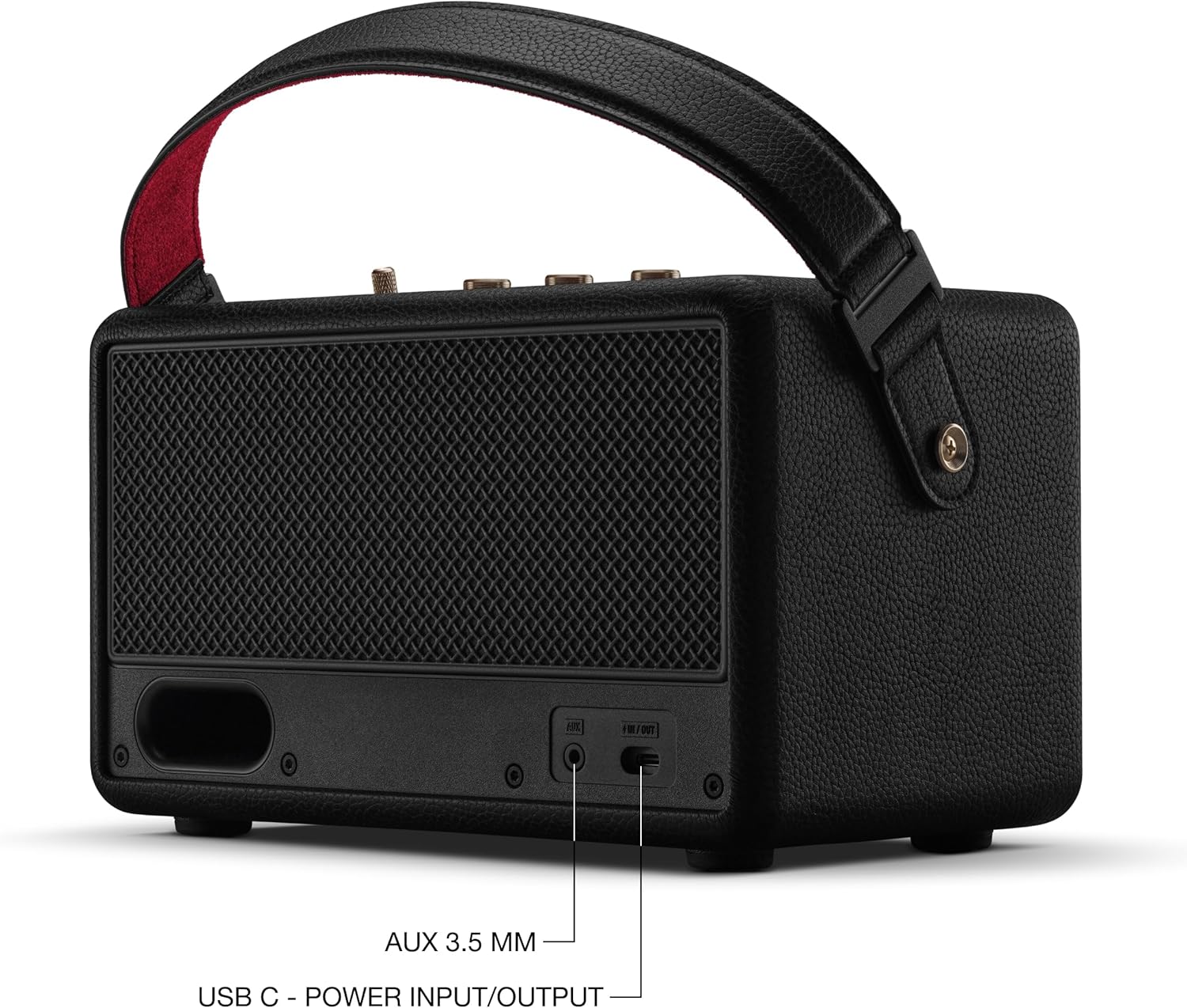 Marshall Kilburn III Portable Bluetooth Speaker - Black & Brass