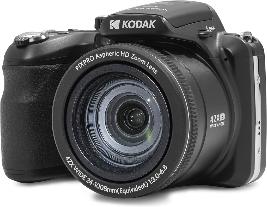 Kodak PIXPRO AZ425-BK 20MP Digital Camera  42X Zoom  24mm Wide Angle Lens  Image Stabilization  1080p Full HD Video  3" LCD  Black