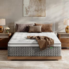 King Size Mattress, Medium Firm 14 Inch Hybrid Mattress King Size in a Box - Memory Foam & Pocket Springs for Back Pain Relief, Fiberglass Free, Motion Isolation, CertiPUR-US & OEKO-TEX Certified