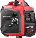 2500-Watt Inverter Generator  Super Quiet & Lightweight Gas Powered Generator  CO Sensor  RV Ready Parallel Capable  Long Run Time for Camping  Tailgating and Home Use