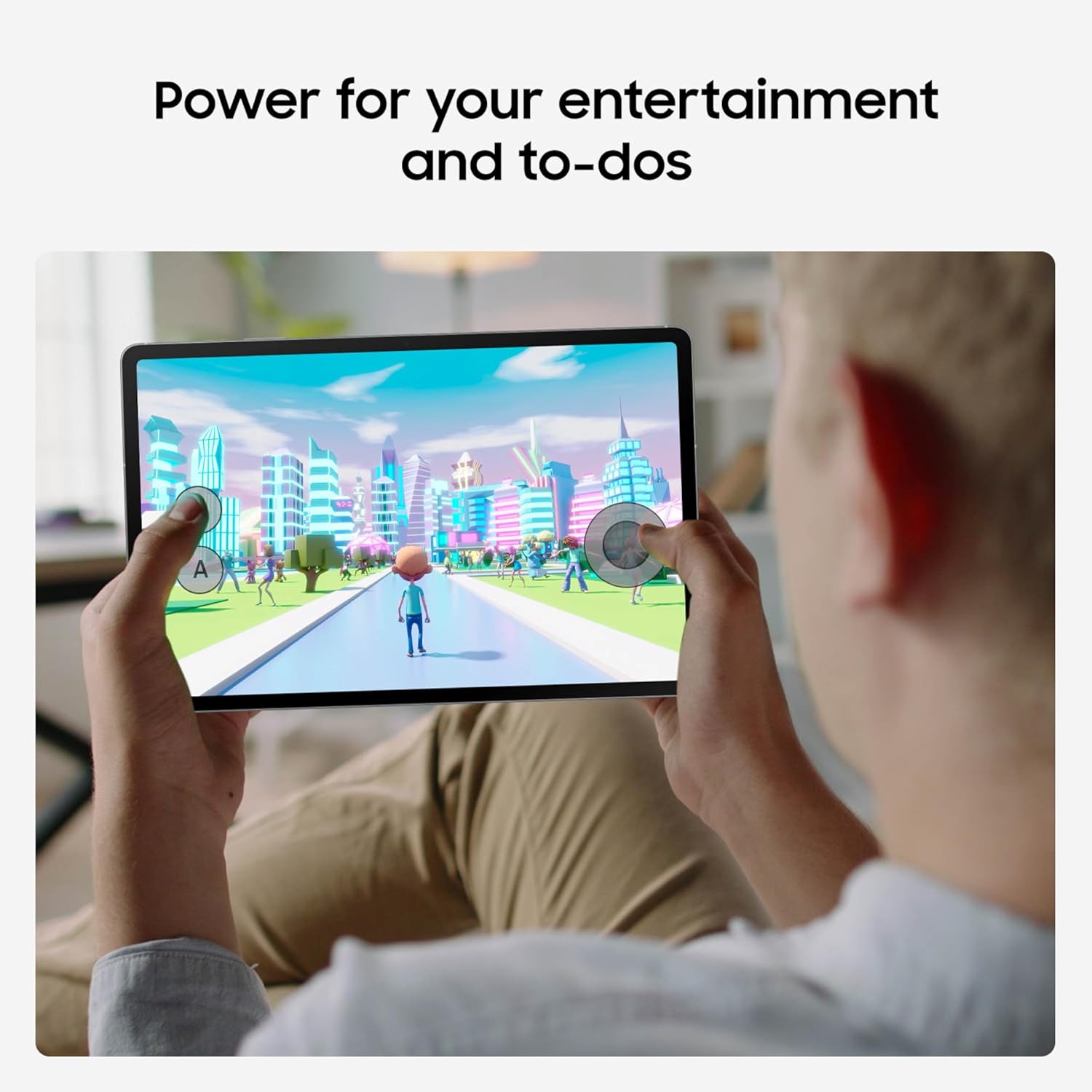 SAMSUNG Galaxy Tab S10 FE+ 13.1” 128GB WiFi Android Tablet  Large Display  Long Battery Life  Exynos 1580 Processor  IP68  Water-Resistant  90 Hz Refresh  S Pen for Note-Taking  US Version  Gray