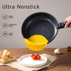 JEETEE Cookware Set (6 Essential Pots & 19 Accessories), Nonstick Pots and Pans with Detachable Handle for Induction Cooking, RV Kitchen Space Saving, PFAS Free, Black