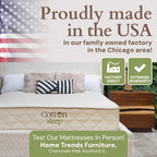 CottonSleep All Natural Mattress (100% Organic Cotton, Wool, & GOTS Latex, Made in The USA) Non Toxic, Fiberglass Free Hybrid Pocket Coil and Plush Foam Bed in A Box Medium Soft - King, 13"