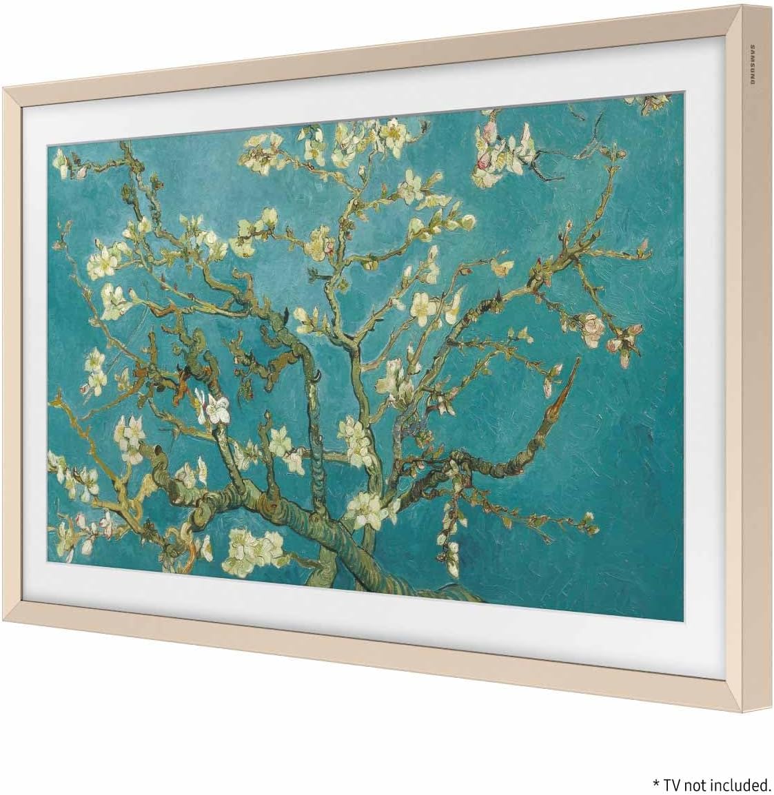 Samsung 55” The Frame TV Customizable Bezel  Magnetic  Quick and Easy Installation  VG-SCFC55SGMZA  2023  Sand Gold Metal