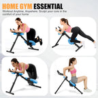 Abdominal Trainers - Adjustable Ab Trainer Machine - Home Gym Core Strength Trainer for Men & Women - Blue