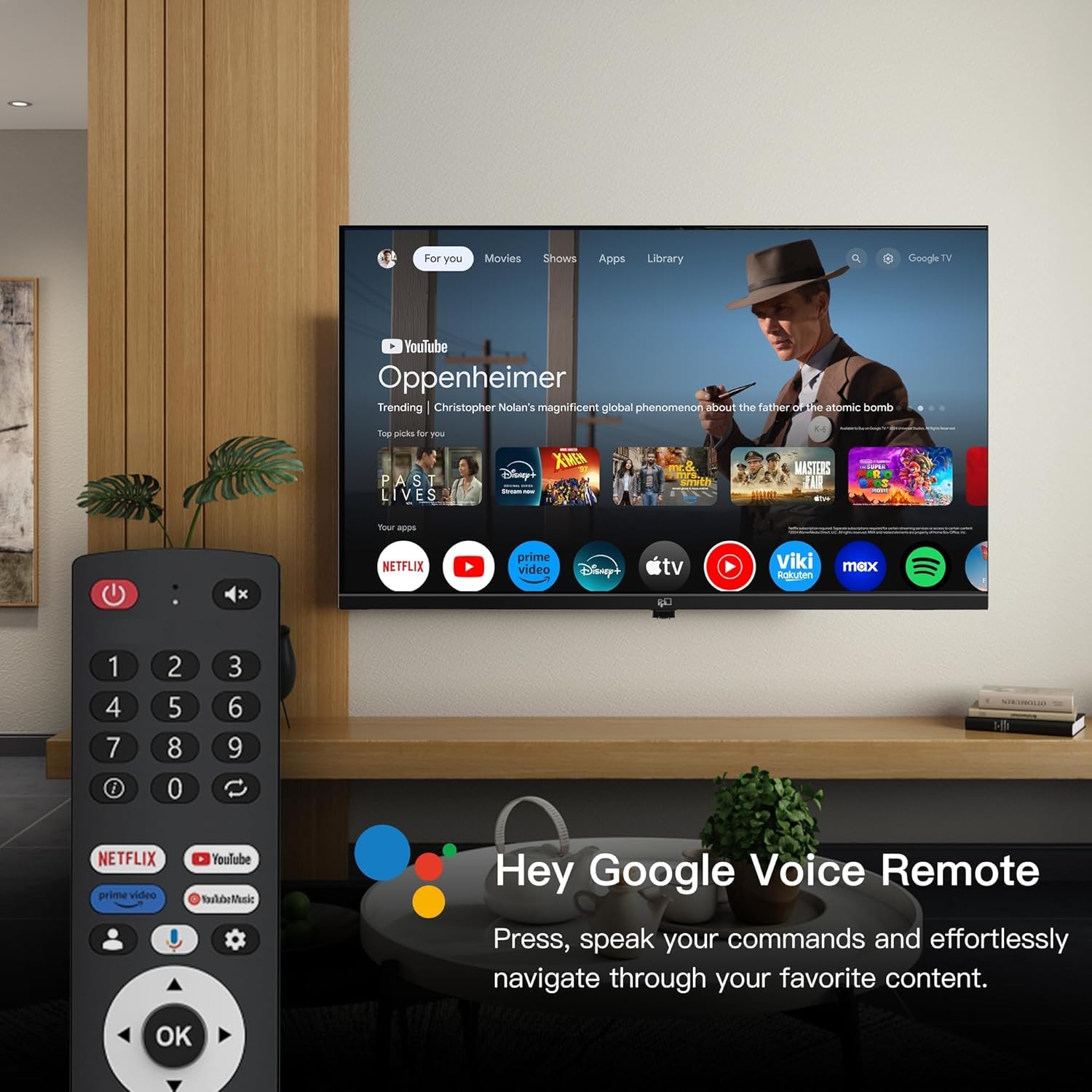FPD 43 Inch Smart TV  4K UHD LED Flat Screen Google TV with Google Cast  Bluetooth  HDMI  Streaming Live  HDR 10  Dolby Vision  Ultra Slim Television(Canvas-Series  CG43-C3  2025)