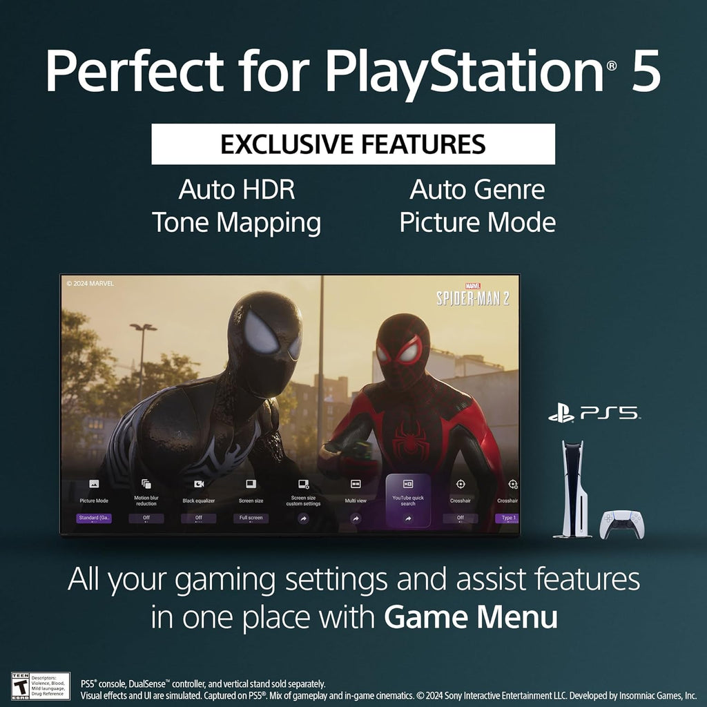 Sony BRAVIA 5 65 Inch TV  Mini LED  4K Smart Google TV  XR Processor with AI Technology 120hz Television with Dolby Vision/Atmos  Exclusive Features for PlayStation®5  K-65XR50  2025 Model