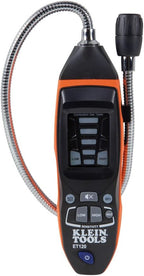 Klein Tools ET120 Gas Leak Detector, Combustible Gas Leak Tester with 18-Inch Gooseneck Has Range 50-10,000 ppm, Includes Pouch, Batteries