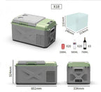 Domende 12 Volt Portable Refrigerator 19Quarts Car Fridge with Compressor (-4 ºF to 68 ºF), Vehicle, Car, Truck, RV, Electric Cooler Freezer (19qts)