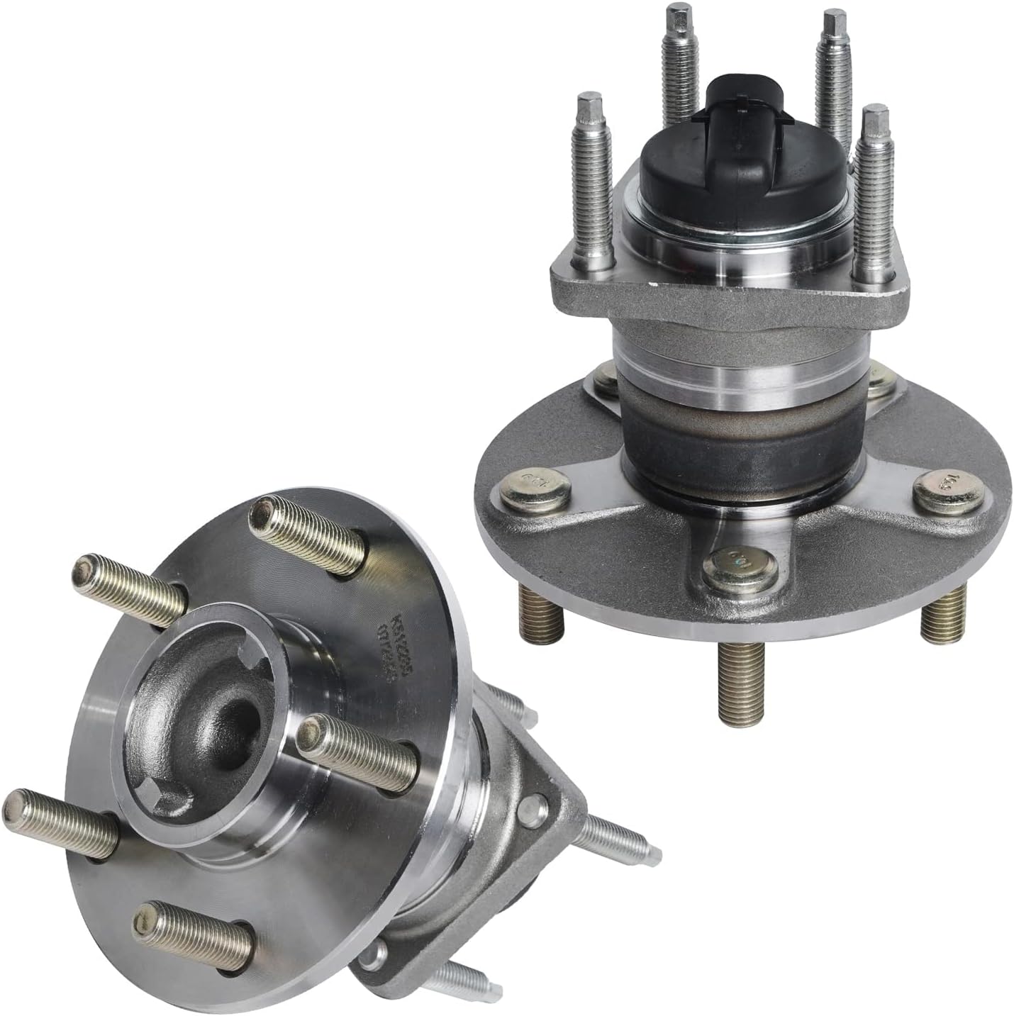 Detroit Axle - 4pc Front & Rear Wheel Bearing Hubs Assembly for Chevrolet Malibu 2004-2012 Cobalt 2009-2010 HHR 2008-2010, Pontiac G6 2005-2010, Saturn Aura 2007-2009, 5-Lug w/ABS