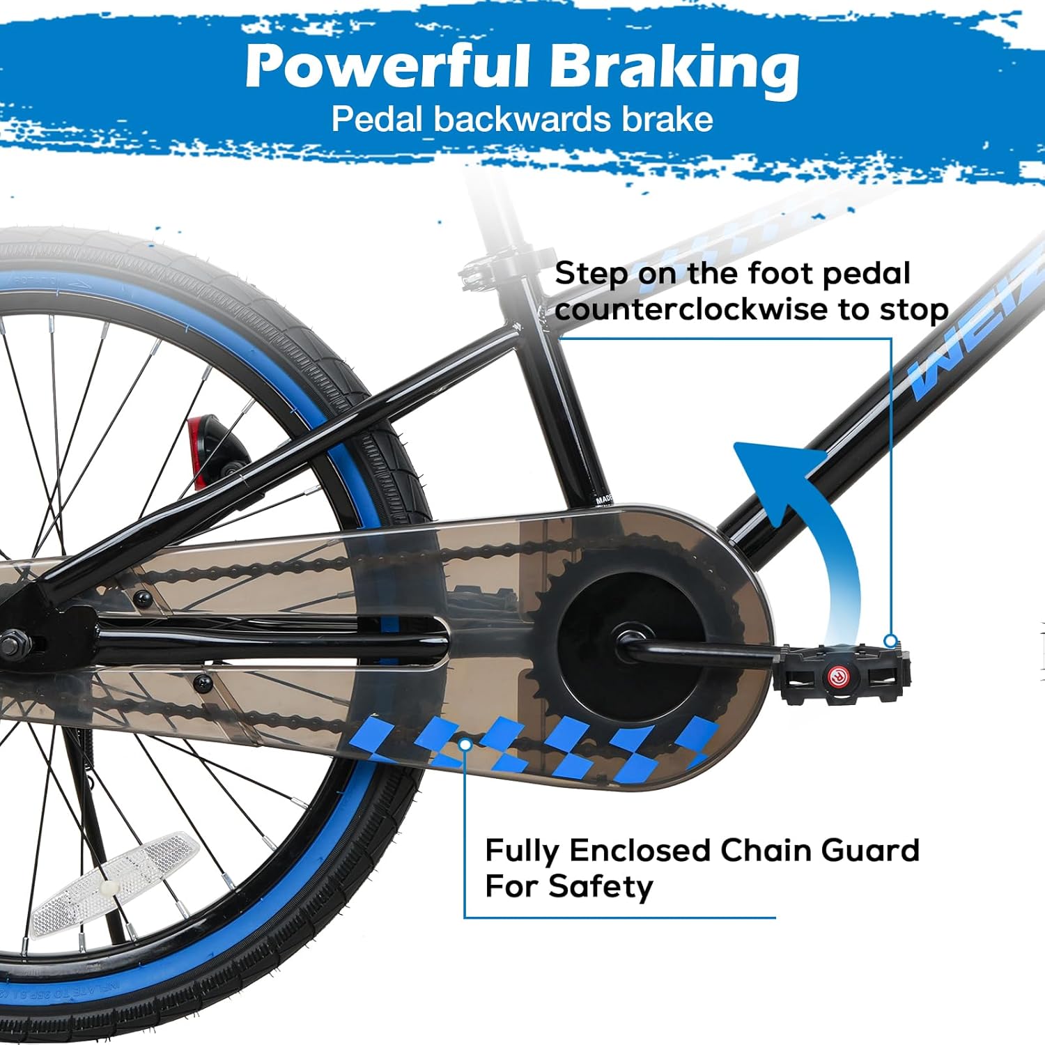 WEIZE Kids Bike, 16 20 Inch Children Bicycle for Boys Girls Ages 4-12 Years Old, Rider Height 41-62 Inch, Coaster Brake, Multiple Color Options