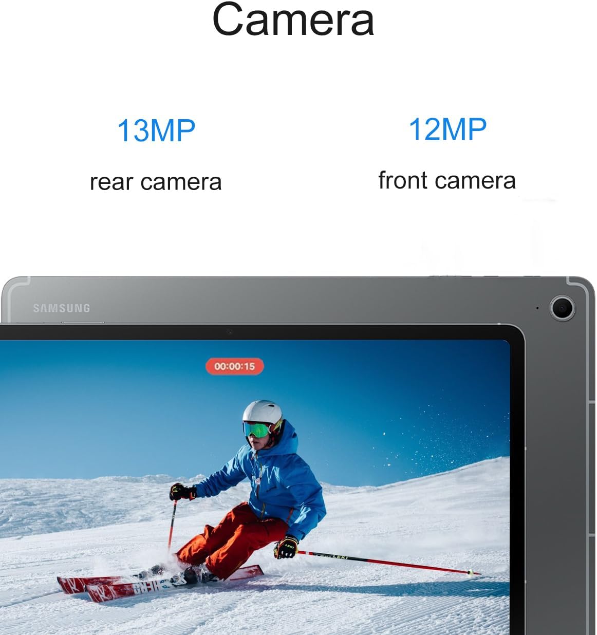 Samsung Galaxy Tab S10 FE Android Tablet (10.9" 2K+ Touchscreen  8-Core  8GB RAM  256GB Storage (128GB+128GB SD Card))  S Pen  Long Battery Life  Dual Cameras  Lightweight  SM-X520  NA Version  Gray