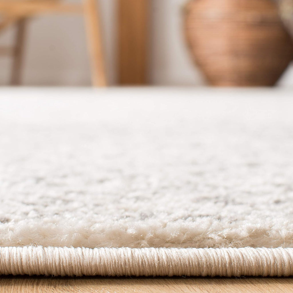 SAFAVIEH Area Rug 9x12 - Tulum Collection - Large - Ivory & Grey, Moroccan Boho Distressed Design, Non-Shedding & Easy to Clean, Ideal for Living Room, Bedroom, Dining Space (TUL264A)