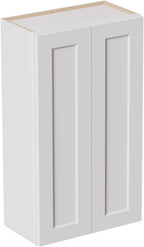 Solid Wood Kitchen Wall Cabinets, 24 Inch Wide Over The Toilet Storage Cabinet, Bathroom Organizer Cabinets with 2 Shaker Door & 3 Shelves, Easy Assembly for Dining Room, Laundry - White