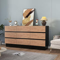 Modern Dresser for Bedroom, Closet Organizers and Storage with 9 Drawers .63''Large Storage Organizer for Living Room, Bedroom, Oak