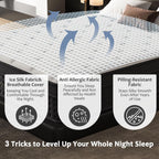 Queen Size Mattress, 14 Inch Queen Mattress in a Box, Cooling Matress with Memory Foam & Individual Pocket Springs for Pressure Relief & Spinal Alignment, Zoned Back Support & Motion Isolation