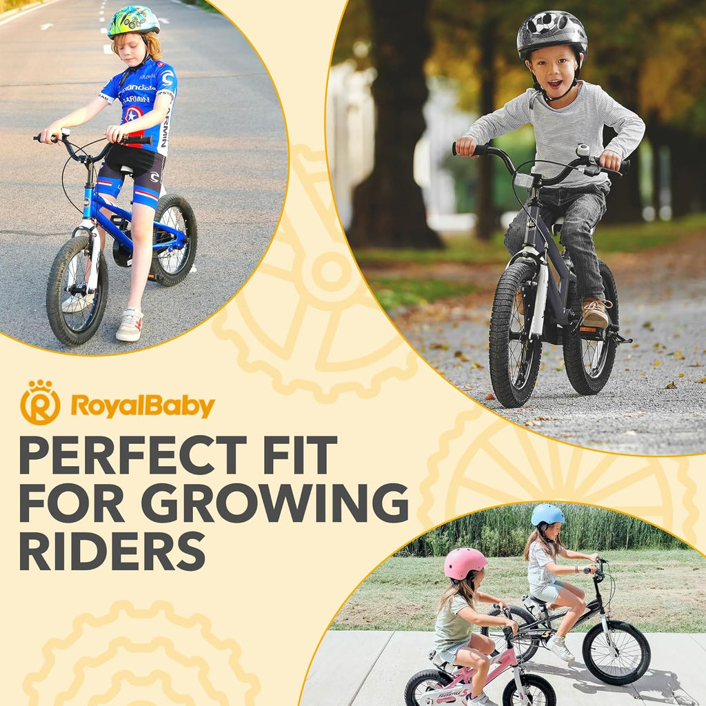 RoyalBaby Kids Bike with Dual Handbrake for Beginners,12 14 16 18 20 Inch Bicycle for Boys & Girls Ages 3-10 Years