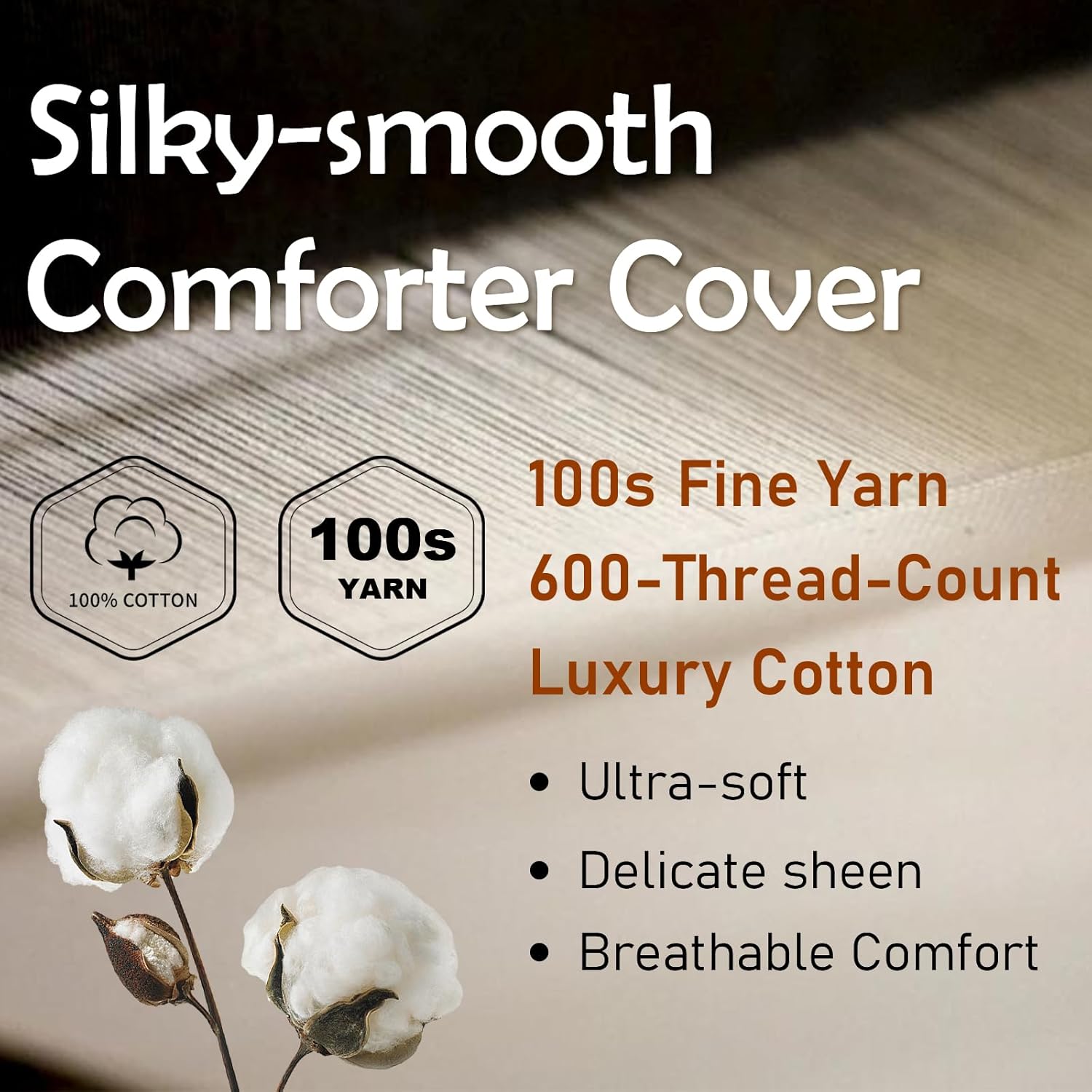Premium King Goose Down Comforter – 95% Goose Down, 750+ Fill Power, 100% Cotton All Season | Oeko-Tex Certified, 1000+ Cleanliness, 90"x100" Duvet Insert