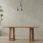 SIMPLIHOME Whitley Dining Table - 72 inch Wide Solid Mango Wood Rectangular Table in Burnt Wax, Modern Farmhouse Style for Dining Room or Kitchen with Extra-Thick Trestle Base, Seats 6